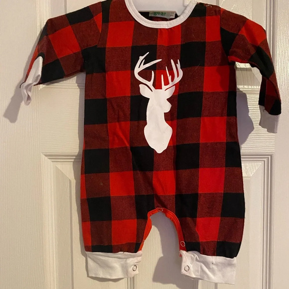 Buffalo Plaid Romper - Picture 1 of 6